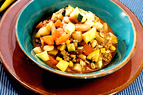 Three Sisters Stew in a bowl