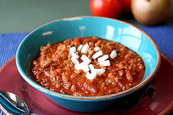 Two Bean Chili in a bowl